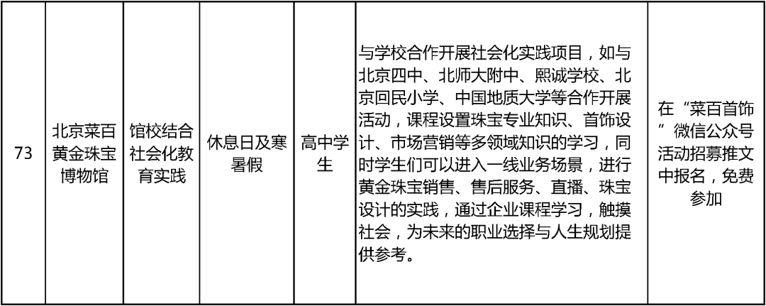 2024北京中小学暑假活动