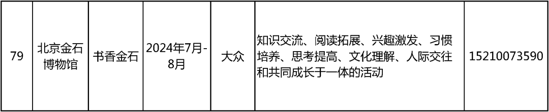 2024北京中小学暑假活动