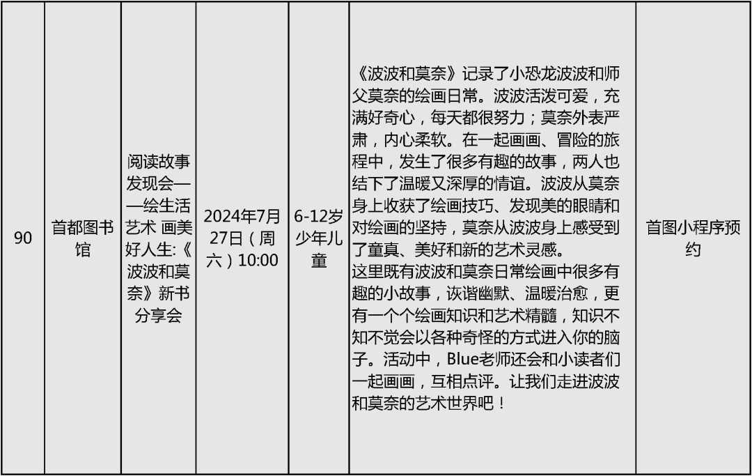 2024北京中小学暑假活动