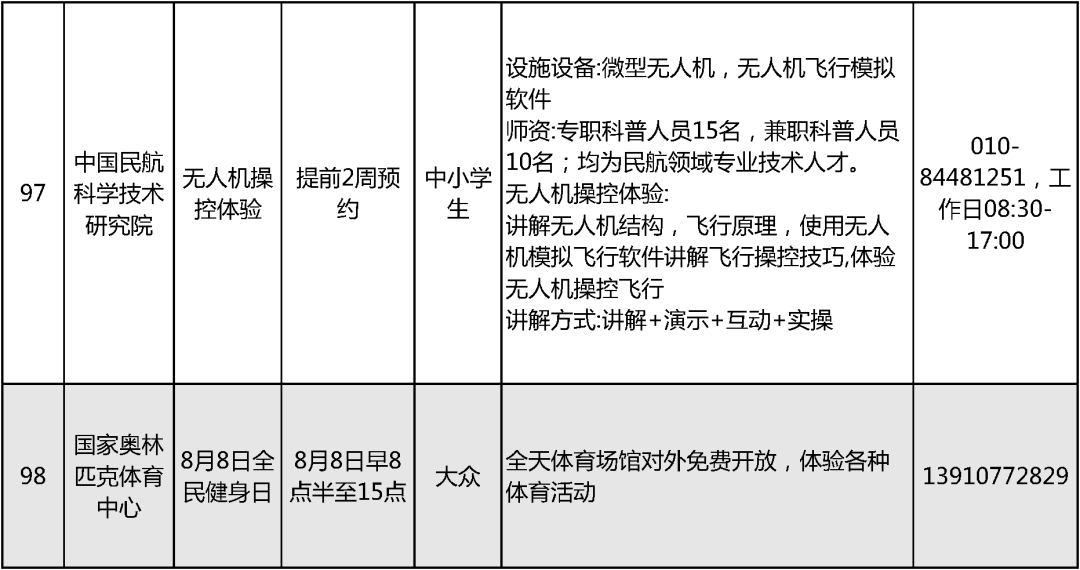 2024北京中小学暑假活动