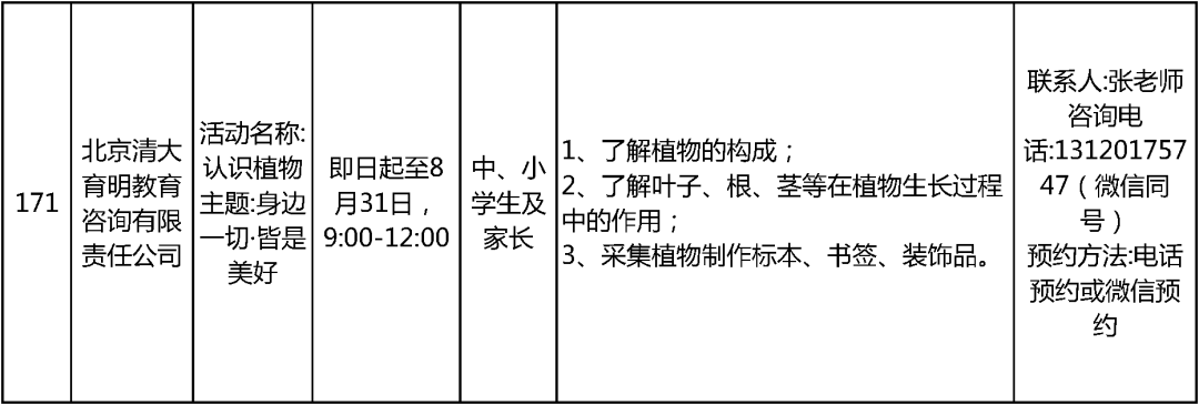 2024北京中小学暑假活动