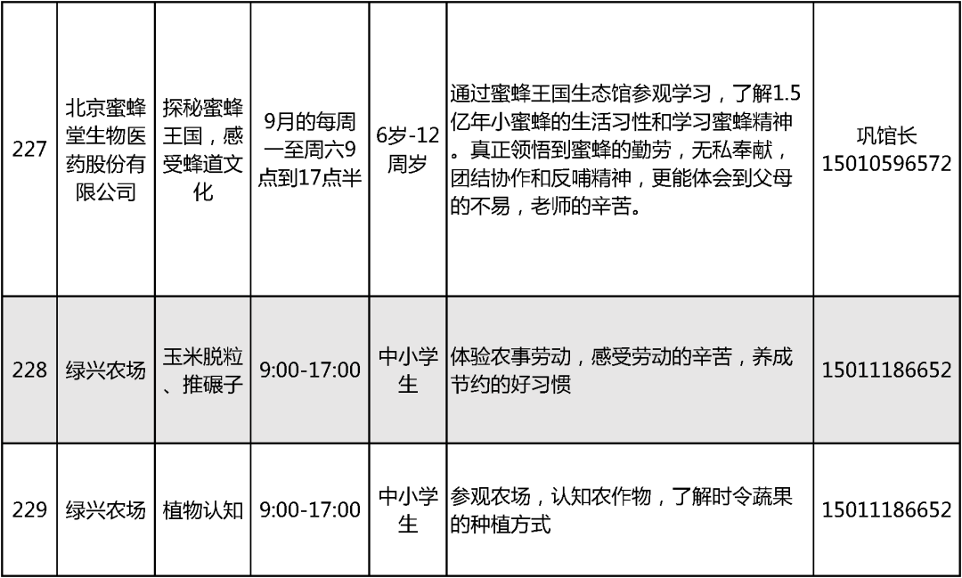 2024北京中小学暑假活动