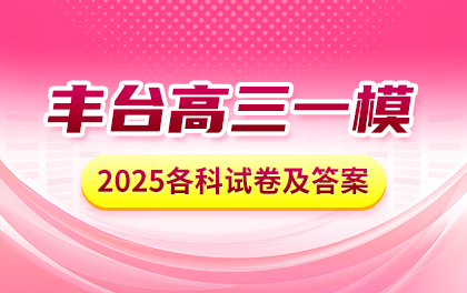 2025年丰台高三一模考试试卷及答案汇总
