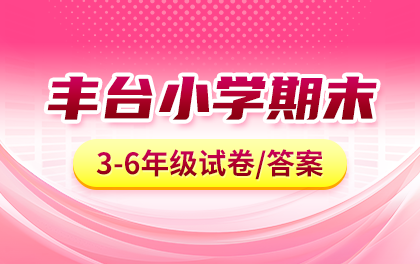 丰台区2024-2025学年第二学期小学3/4/5/6年级期末试题及答案汇总