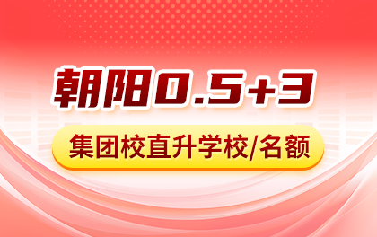 朝阳0.5+3集团直升学校、直升名额，2026朝阳小升初选校参考