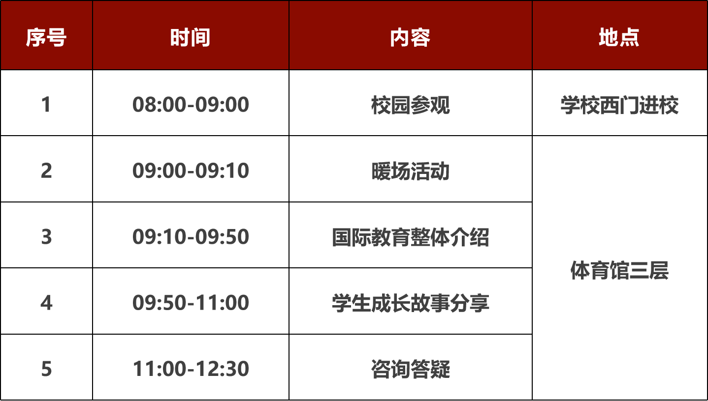 北京十一学校开放日