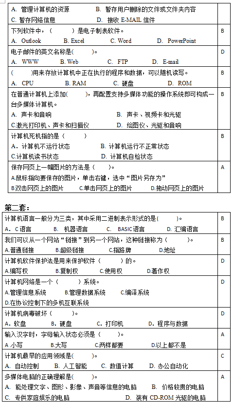 2018年海淀区中小学生“世纪杯”计算机竞赛练习题2