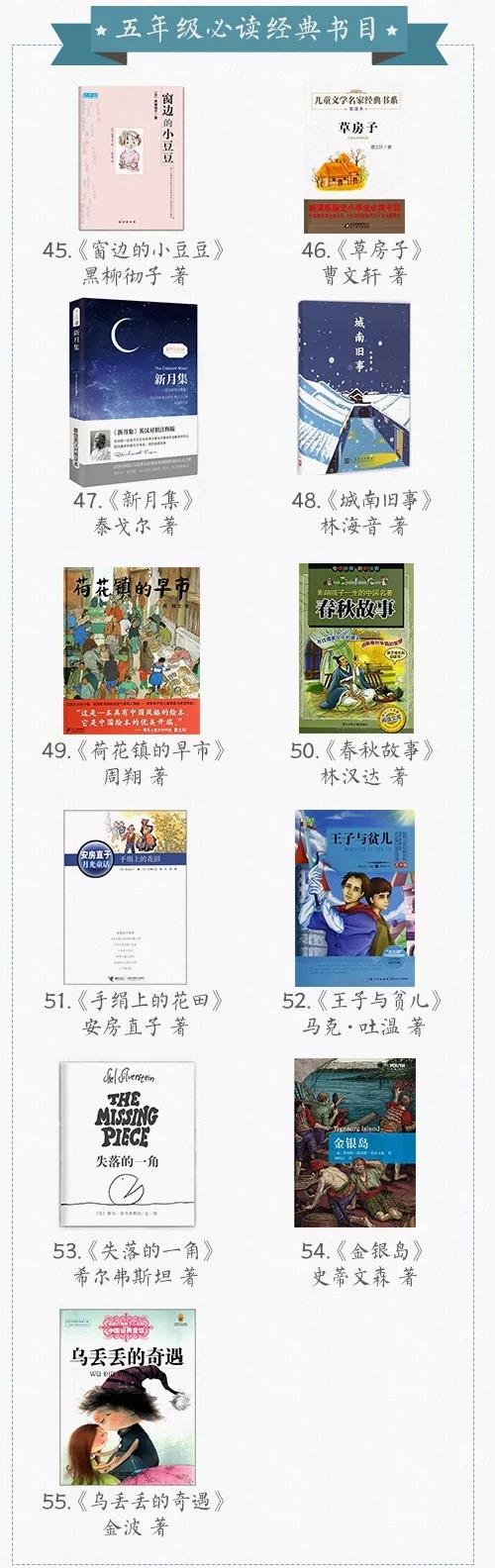 适合五年级学生看的经典书籍